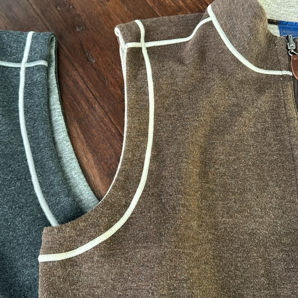 SET OF 2 WILKENS BROS ZIP UP VESTS - Picture 5 of 7